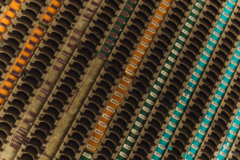 Weisskaue Drahtkörbe